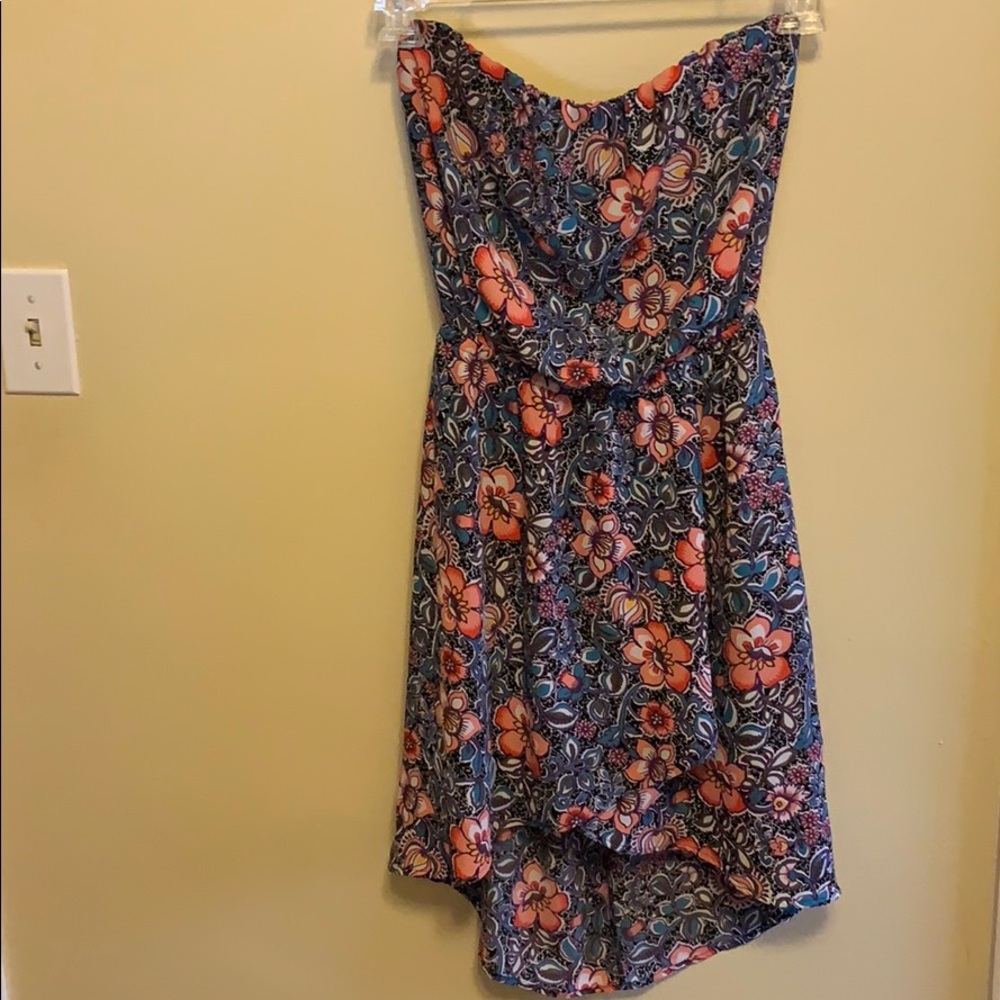 Strapless high low dress from Express